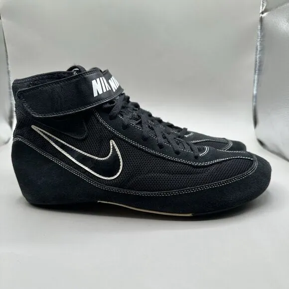 Nike Speed Sweep VII Wrestling Shoes 366683-001 Black Men's Size 11.5 US