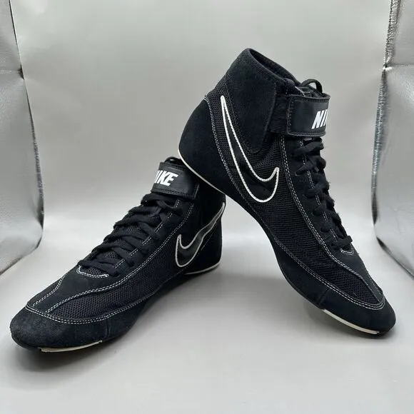 Nike Speed Sweep VII Wrestling Shoes 366683-001 Black Men's Size 11.5 US