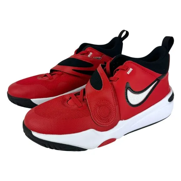 Nike Team Hustle D 11 Kids Youth Size 7Y Red Basketball Shoes DV8996-602 New