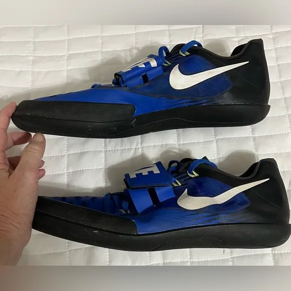 NIKE Track &amp; Field Thrower Shoes Velcro and Laces Size 12