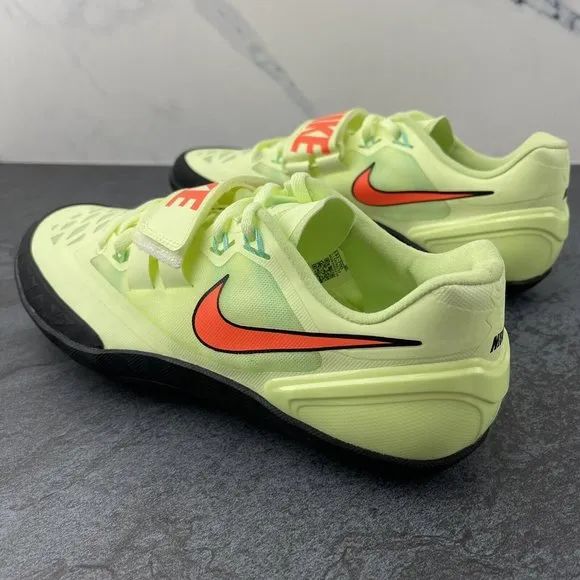 Nike Track and Field Shoes Size 9 Mens Zoom Rotational Volt Orange Womens 10.5