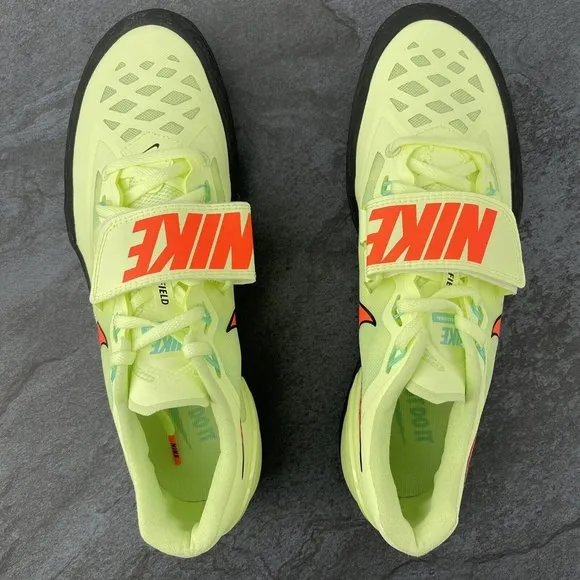 Nike Track and Field Shoes Size 9 Mens Zoom Rotational Volt Orange Womens 10.5