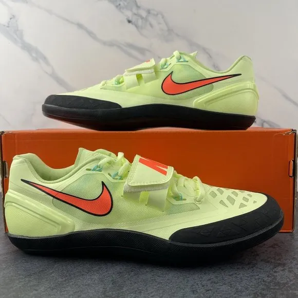 Nike Track and Field Shoes Size 9 Mens Zoom Rotational Volt Orange Womens 10.5