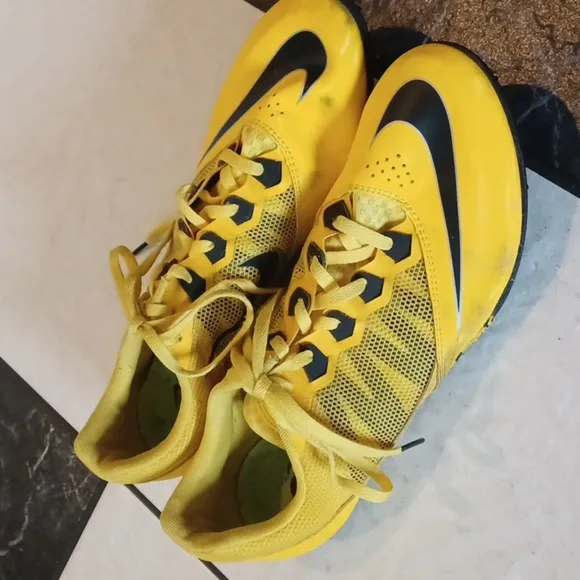 Nike Track Running Shoes, Rival S, golden yellow,  sz 12