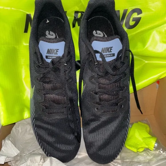 Nike Unisex Black Zoom Rival M9 Racing Shoes NIB