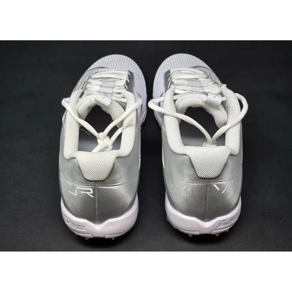 Nike Vapor Edge Speed 360 Football Cleats White Silver Molded Size 8.5