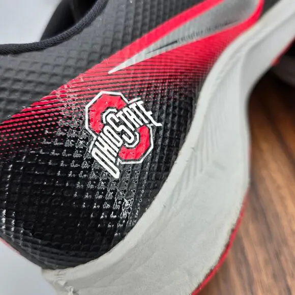 Nike Vapor Edge Turf Shoes Men's 12.5 Black Red Ohio State Athletic Sneakers
