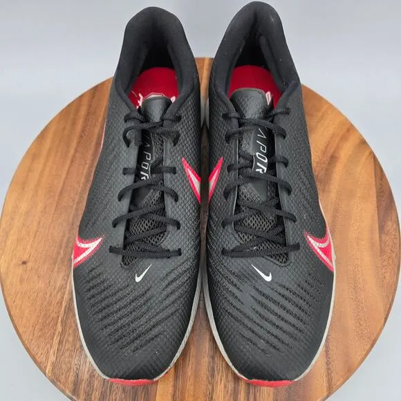 Nike Vapor Edge Turf Shoes Men's 12.5 Black Red Ohio State Athletic Sneakers