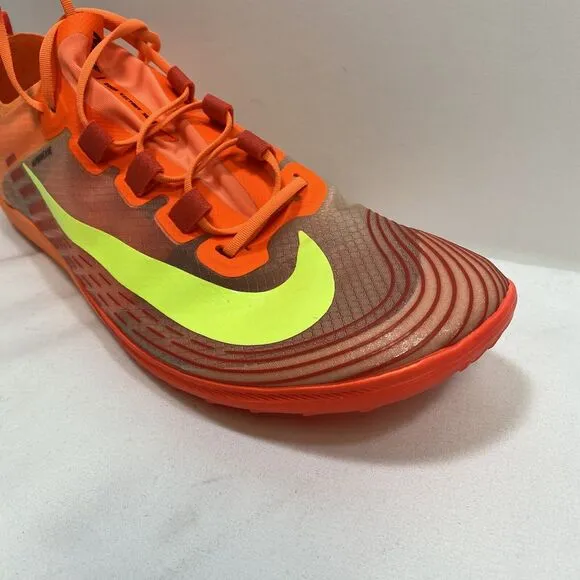 Nike Vaporweave Zoom Victory Track Field Shoes Mens 8.5 Orange Spikes AJ0847-801