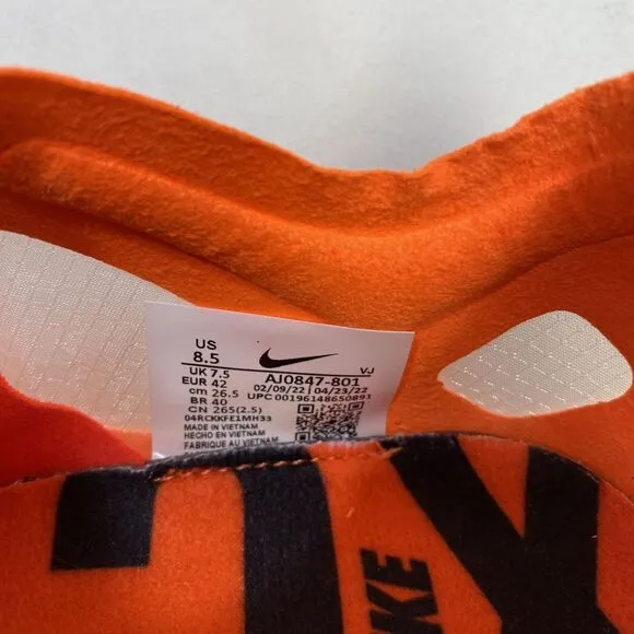 Nike Vaporweave Zoom Victory Track Field Shoes Mens 8.5 Orange Spikes AJ0847-801