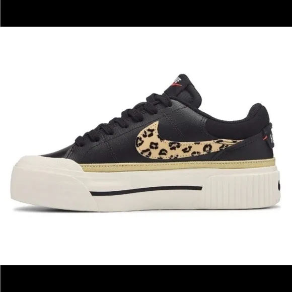 Nike WMNS Court Legacy Lift &quot;Black/Sail/Picante Red&quot; HF9548-001 NWT/NIHB  Sz.9.5