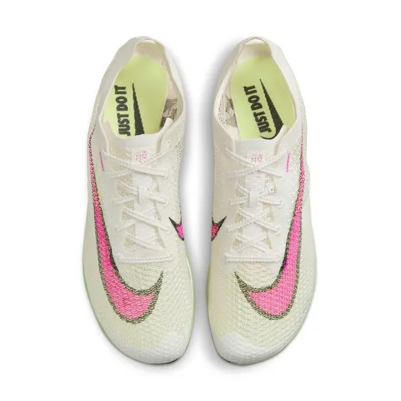 Nike Womens Air Zoom Victory Track Running Cleats CD4385-101 White Pink Size 9