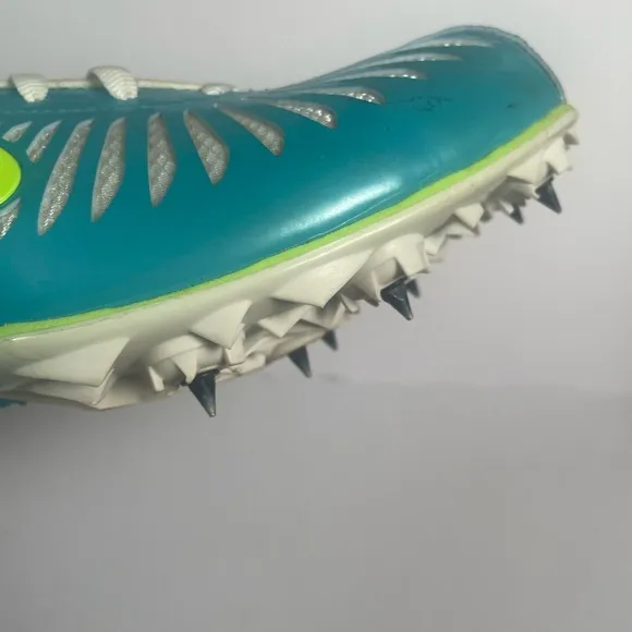 Nike Women's Rival Sister Blue Green Track and Field Running Cleats Shoes Sz 9.5