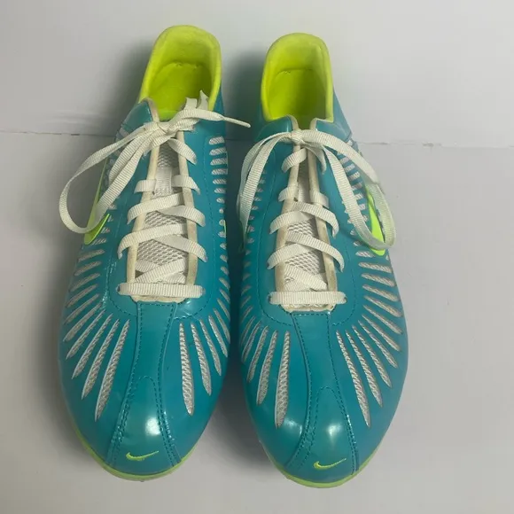 Nike Women's Rival Sister Blue Green Track and Field Running Cleats Shoes Sz 9.5
