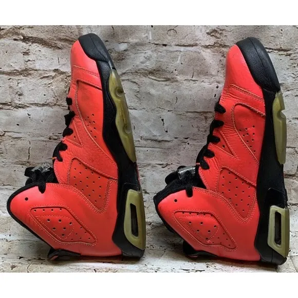 Nike Youth Air Jordan 6 VI Retro BG GS Infrared 23 Toro 384665-623  Size US 6.5Y
