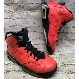 Nike Youth Air Jordan 6 VI Retro BG GS Infrared 23 Toro 384665-623  Size US 6.5Y