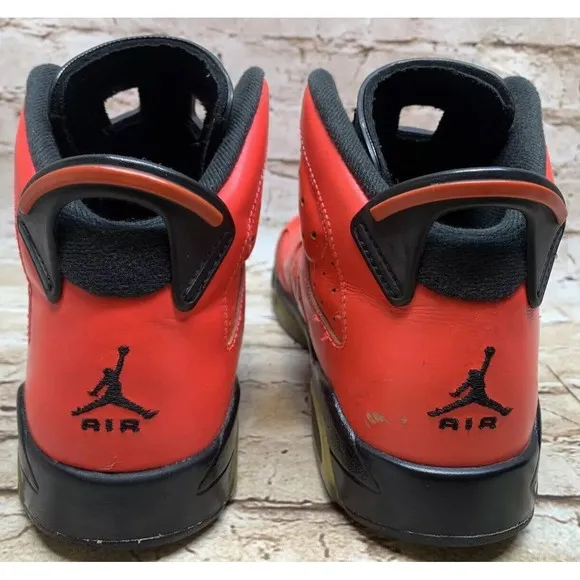 Nike Youth Air Jordan 6 VI Retro BG GS Infrared 23 Toro 384665-623  Size US 6.5Y
