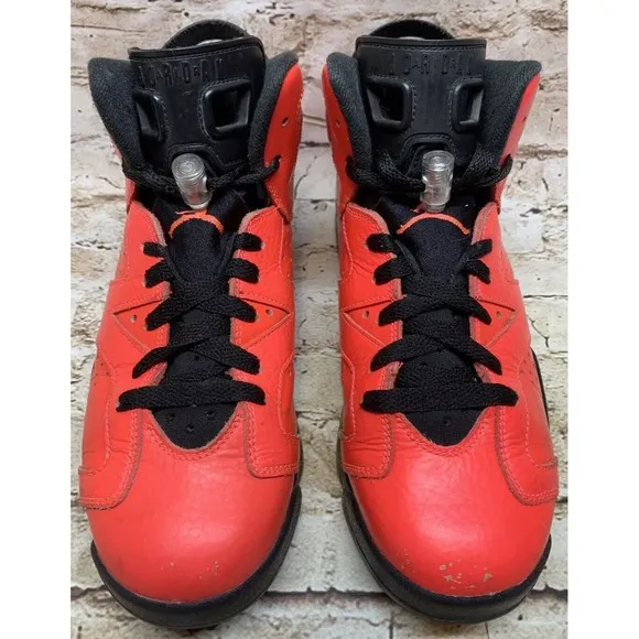Nike Youth Air Jordan 6 VI Retro BG GS Infrared 23 Toro 384665-623  Size US 6.5Y