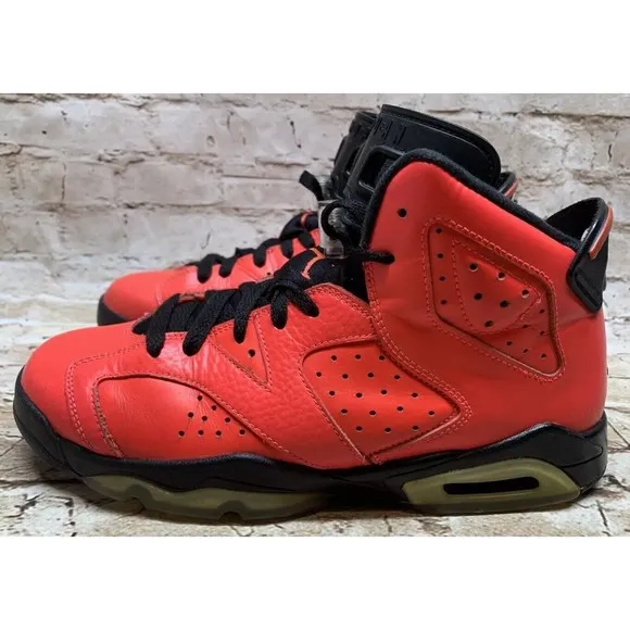 Nike Youth Air Jordan 6 VI Retro BG GS Infrared 23 Toro 384665-623  Size US 6.5Y