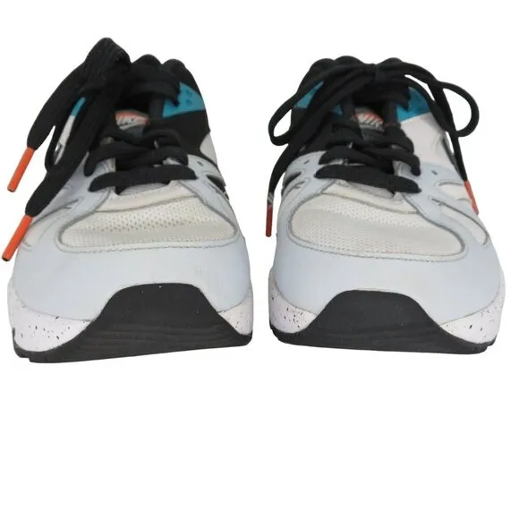 NIKE Youth Air Structure Sneakers in White Speckled Turf Orange Big Kid's 6.5