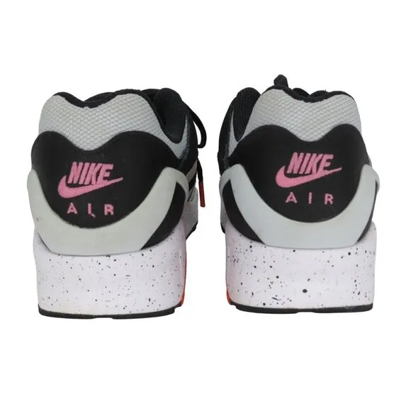 NIKE Youth Air Structure Sneakers in White Speckled Turf Orange Big Kid's 6.5