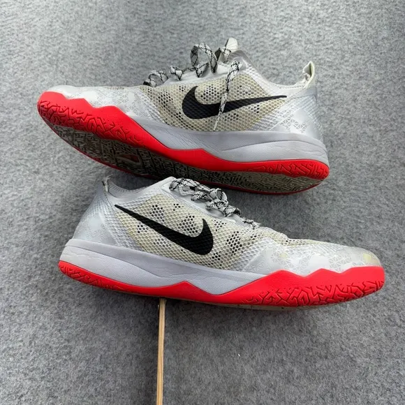 Nike Zoom Crusader Grey Black Red Size 11 Mens Basketball Shoes 642855-003