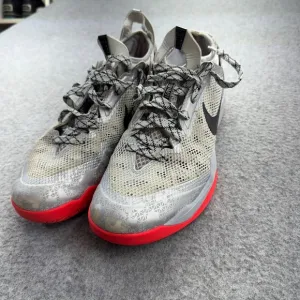 Nike Zoom Crusader Grey Black Red Size 11 Mens Basketball Shoes 642855-003