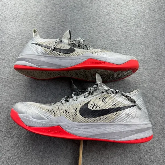 Nike Zoom Crusader Grey Black Red Size 11 Mens Basketball Shoes 642855-003