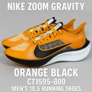 Nike Zoom Gravity Orange Black CT1595-800 Men's 10.5 Running Shoes Fast Zoom