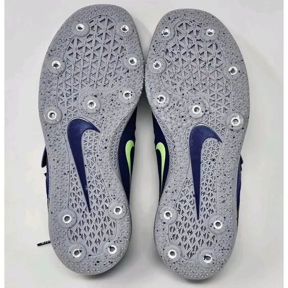 Nike Zoom HJ Elite High Jump Field Shoes Mens 8.5 Womens 10.5 Bordeaux Lime NEW
