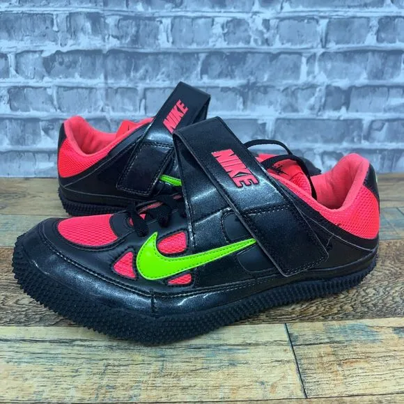 Nike‎ Zoom HJ High Jump Black Hyper Punch Track Shoes 317645-036 Mens Size 9 New