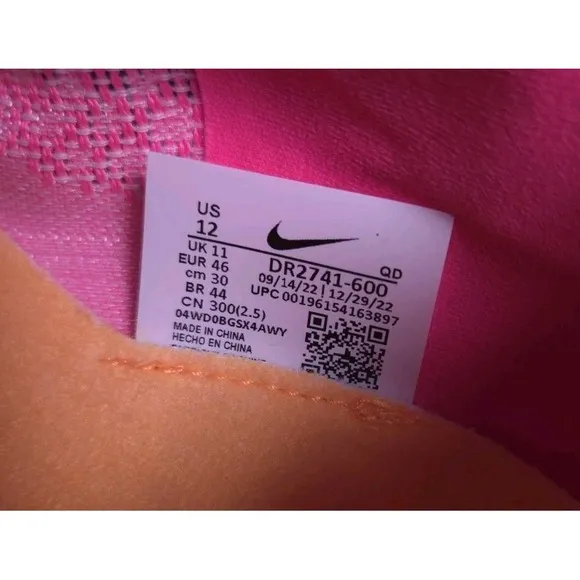 Nike Zoom Ja Fly 4 Hyper Pink Black Track Spikes Size Men's 12 DR2741-600