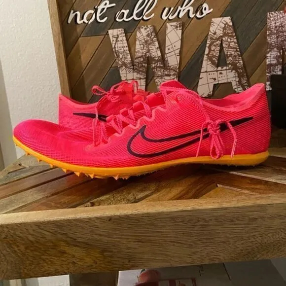 Nike‎ Zoom Mamba 6 Hyper Pink Orange Track Field Shoes DR2733-600, Mens 14