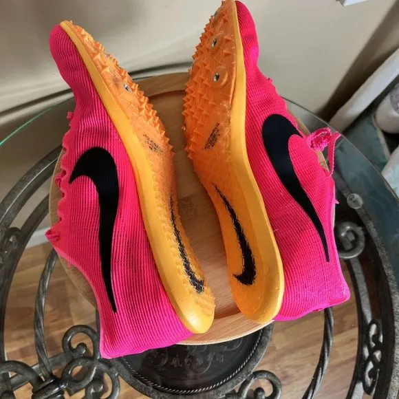 Nike Zoom Mamba 6 'Hyper Pink Orange' Track Spikes Shoes DR2733-600 Men size 9.5