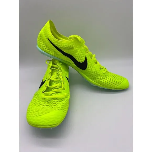 Nike Zoom Mamba V Track Spikes Shoes Volt Green DR9945-700 Men's Size 12 NEW