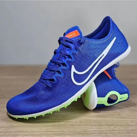 Nike Zoom Mamba V6 Track &amp; Field Spikes Running Shoes Women's 8 Blue White New