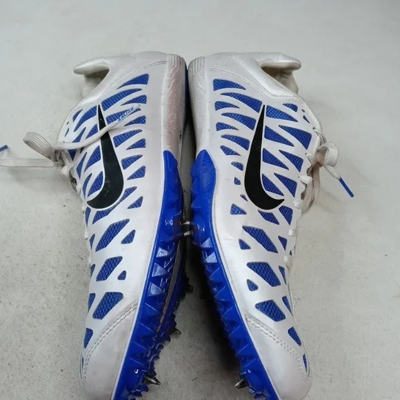 NIKE Zoom Maxcat 4 White Royal Blue Sprint Track S