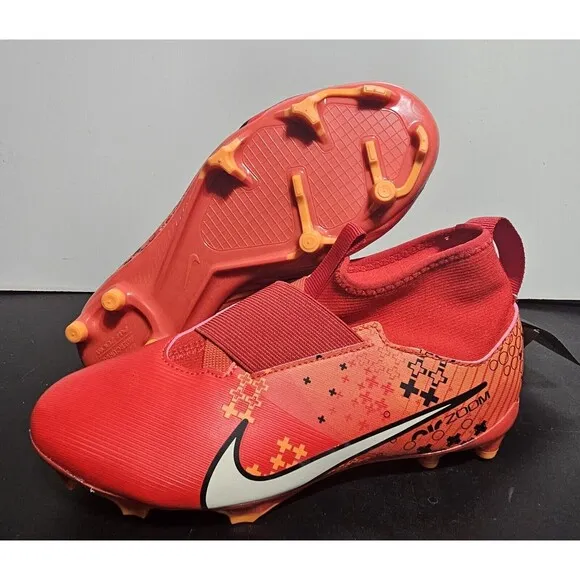 Nike Zoom Mercurial Superfly 9 CR7 Soccer Cleats Speed Crimson Sz 5Y FJ0353-600