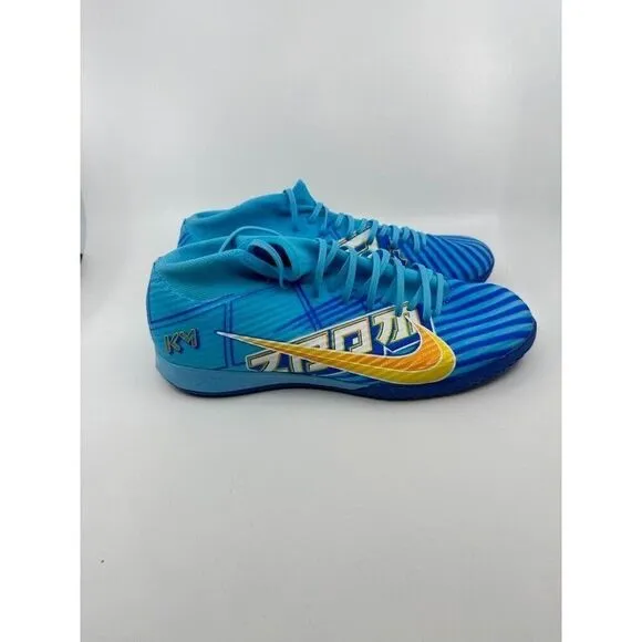 Nike Zoom Mercurial Superfly 9 KM IC Soccer Shoes Blue DO9346-400 Men's Size 11
