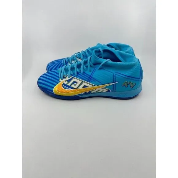 Nike Zoom Mercurial Superfly 9 KM IC Soccer Shoes Blue DO9346-400 Men's Size 11