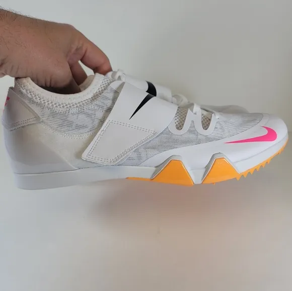 Nike Zoom Pole Vault Elite 3 Track Shoes AA1204-101 Spikes Included White rare
