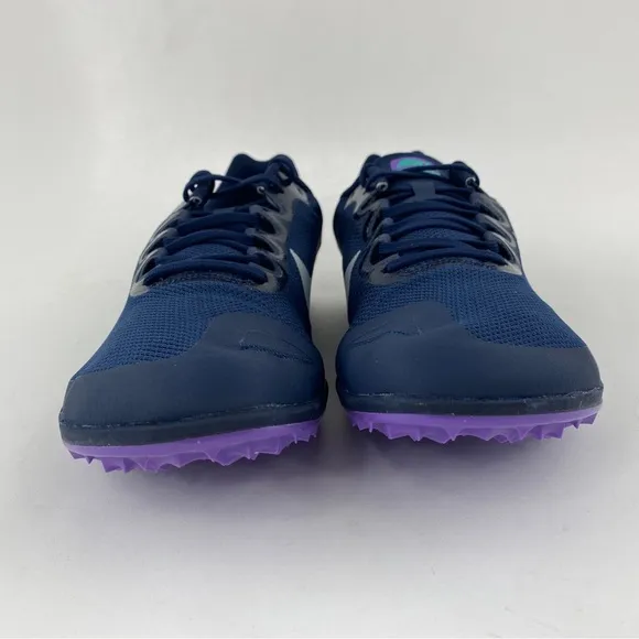 Nike Zoom Rival D 10 Obsidian Men's Track Spikes Shoes Blue Purple Tool &amp; Bag