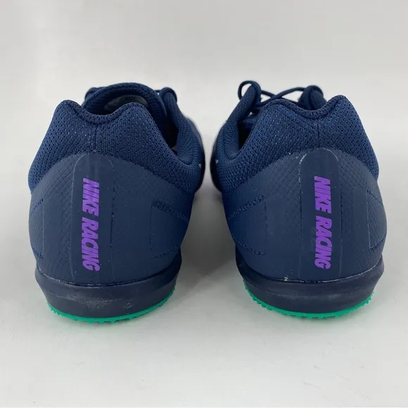 Nike Zoom Rival D 10 Obsidian Men's Track Spikes Shoes Blue Purple Tool &amp; Bag