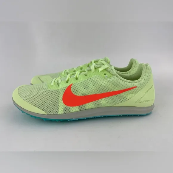 Nike Zoom Rival D 10 Volt Green Men's Track Spikes Shoes With Bag &amp; Tool