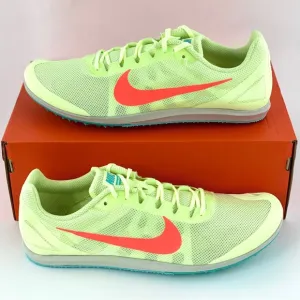Nike Zoom Rival D 10 Volt Green Men's Track Spikes Shoes With Bag &amp; Tool