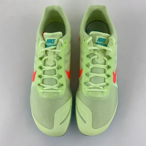 Nike Zoom Rival D 10 Volt Green Men's Track Spikes Shoes With Bag &amp; Tool