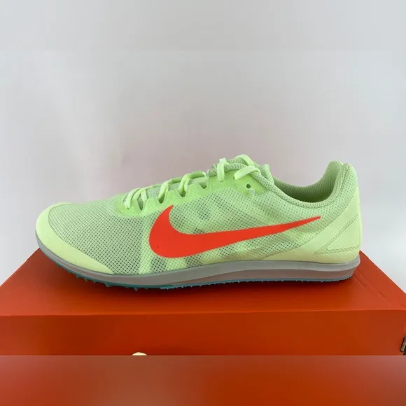 Nike Zoom Rival D 10 Volt Green Men's Track Spikes Shoes With Bag &amp; Tool
