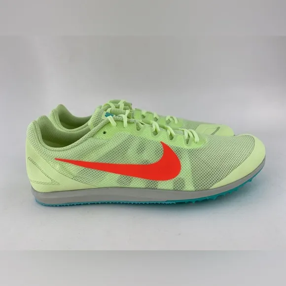 Nike Zoom Rival D 10 Volt Green Men's Track Spikes Shoes With Bag &amp; Tool