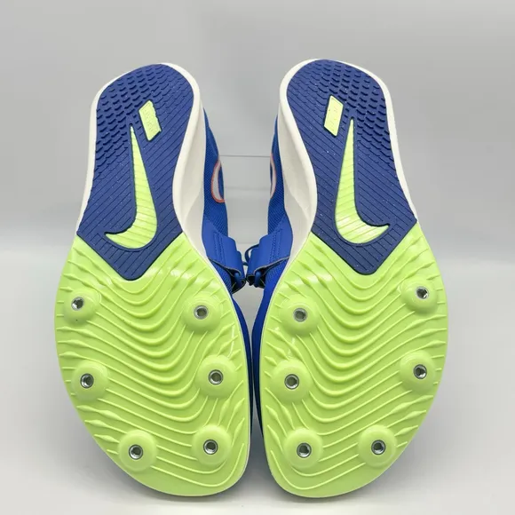 Nike Zoom Rival Racer Blue Orange Lime Blast Track Shoes US Men's 10 NEW
