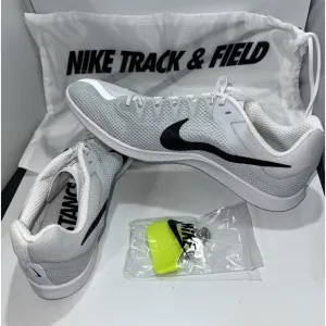 Nike Zoom Rival Shoes White Silver Black Track /Field Running Shoes,M-12/W13.5